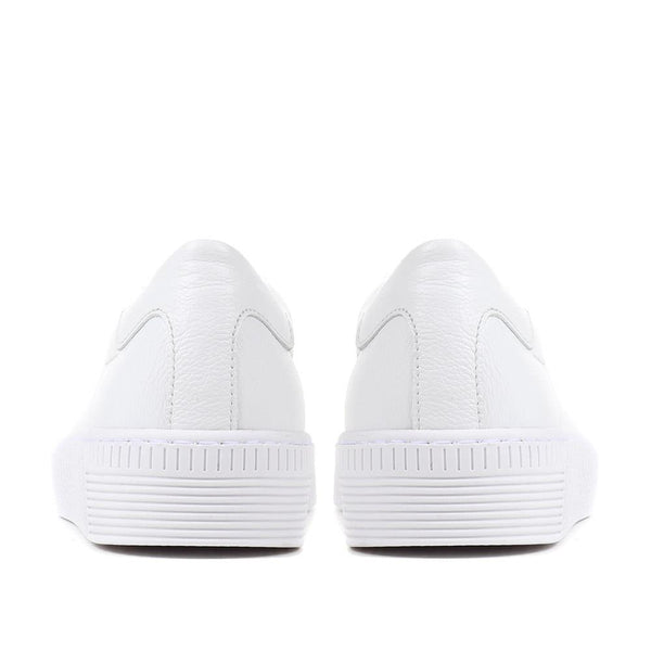 Jones Bootmaker Outlet Woodall Leather Trainers - White