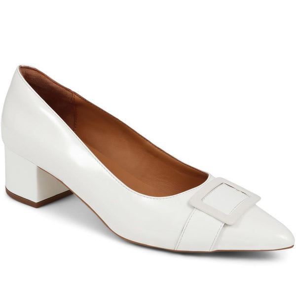 jones bootmaker Outlet Ziggy Pointed-Toe Court Shoes - Cream