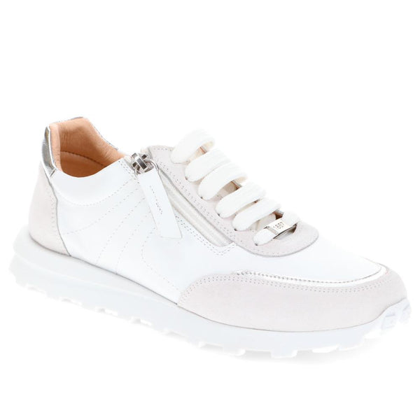 jones bootmaker Women's Aisha Lace-Up Trainers - White