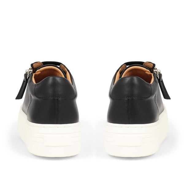 Jones Bootmaker Women's Amaliada Leather Platform Trainers - Black