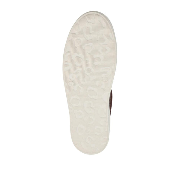 Jones Bootmaker Women's Amaliada Leather Platform Trainers - Burgundy Croc