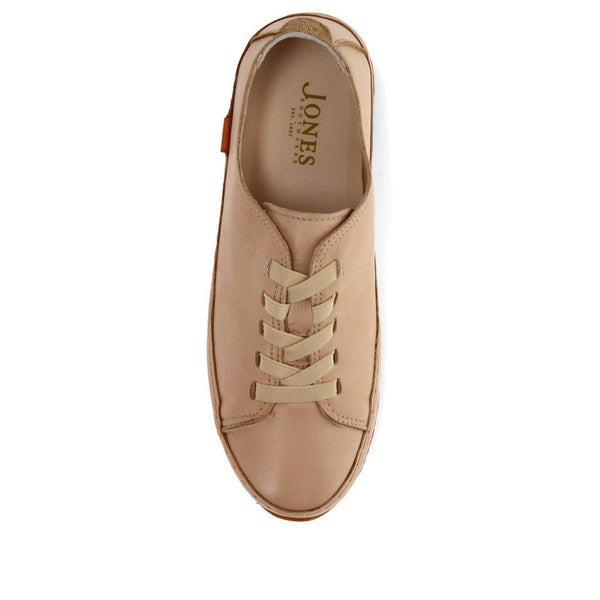 Jones Bootmaker Women's Amarilla Lace-Up Trainers - Sand