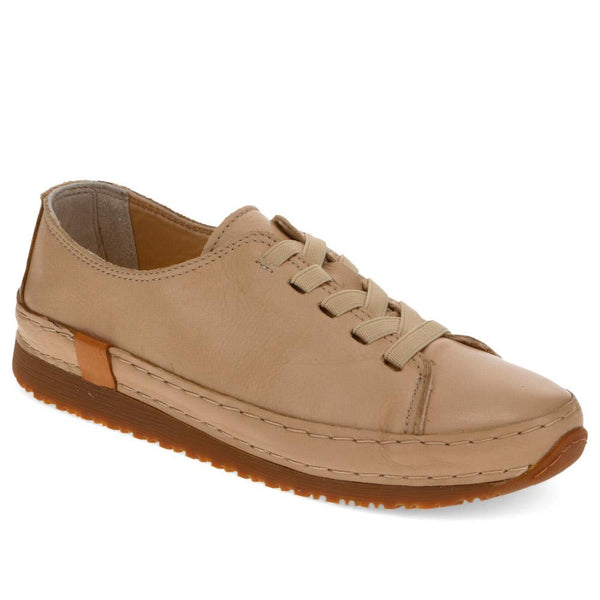 jones bootmaker Women's Amarilla Lace-Up Trainers - Sand