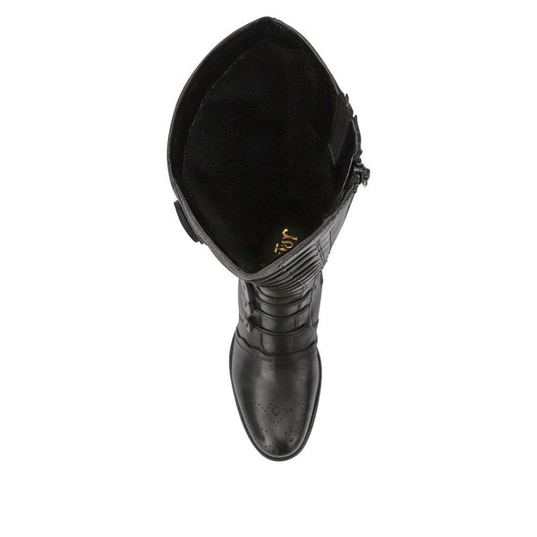 Jones Bootmaker Women's Andreea Leather Long Boots - Black