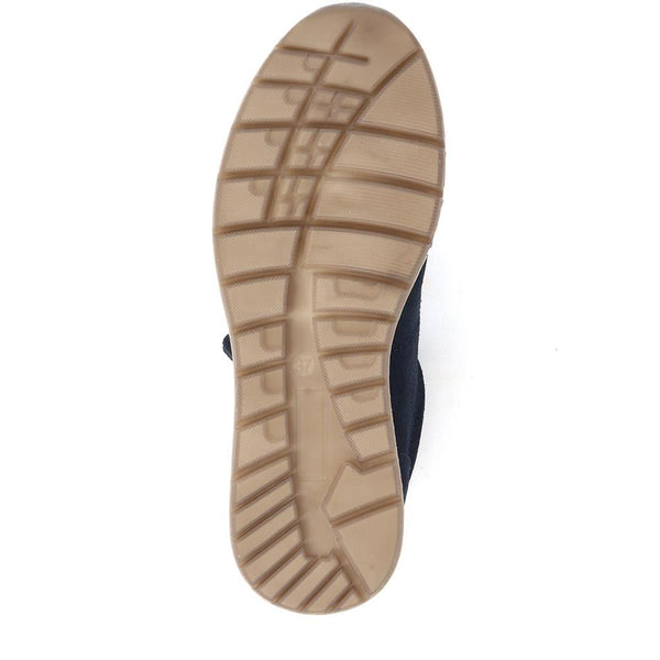 Jones Bootmaker Women's Antheia Leather Trainers - Navy