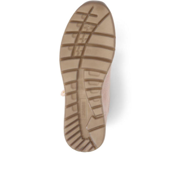 Jones Bootmaker Women's Antheia Leather Trainers - Sand Suede