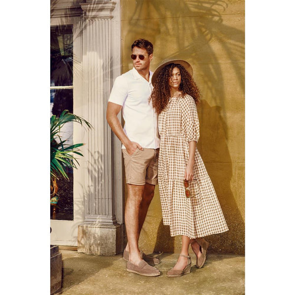 Jones Bootmaker Women's Arabella Wedge Sandals - Sand Suede