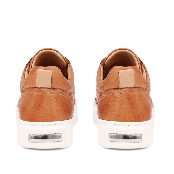 Jones Bootmaker Women's Ariella Cut Out Detailed Trainers - Tan