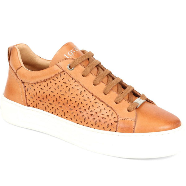 jones bootmaker Women's Ariella Cut Out Detailed Trainers - Tan