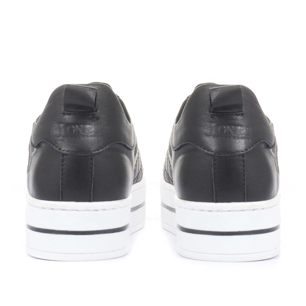 Jones Bootmaker Women's Arielle Leather Trainers - Black