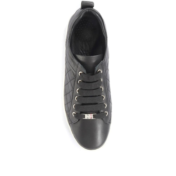 Jones Bootmaker Women's Arielle Leather Trainers - Black