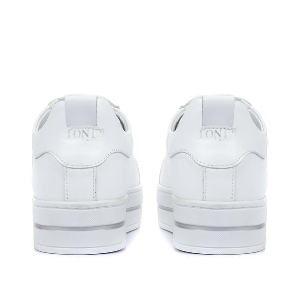 Jones Bootmaker Women's Arielle Leather Trainers - White