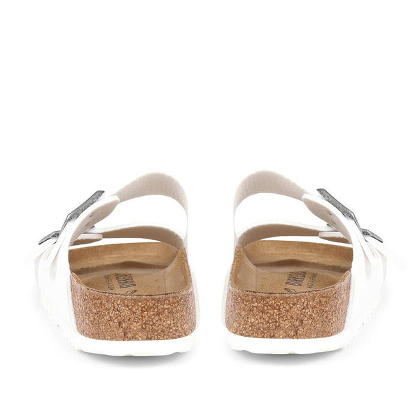 Jones Bootmaker Women's Arizona Dual Strap Sandals - White