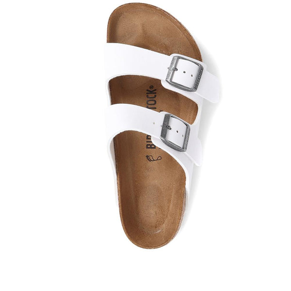 Jones Bootmaker Women's Arizona Dual Strap Sandals - White