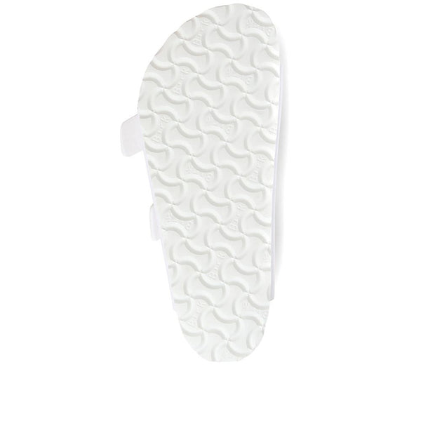 Jones Bootmaker Women's Arizona Dual Strap Sandals - White