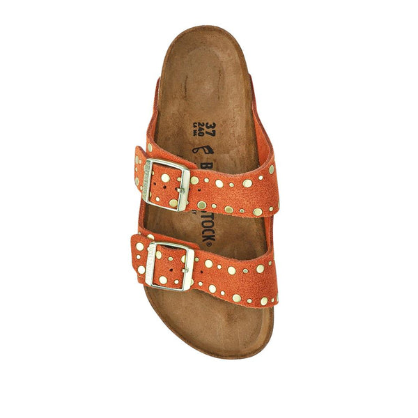 Jones Bootmaker Women's Arizona Soft Footbed Sandals - Rust