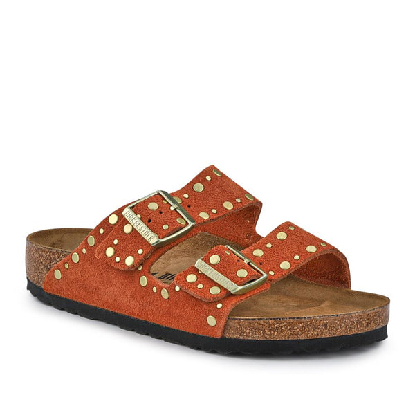 jones bootmaker Women's Arizona Soft Footbed Sandals - Rust
