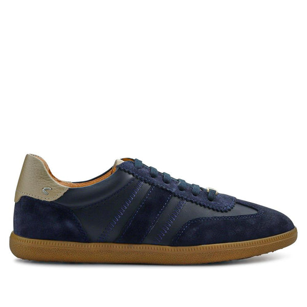 Jones Bootmaker Women's Artea Leather Trainers - Navy