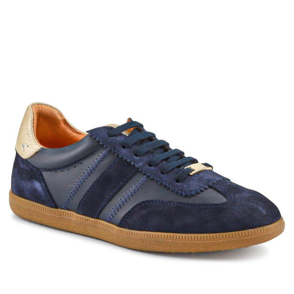 jones bootmaker Women's Artea Leather Trainers - Navy