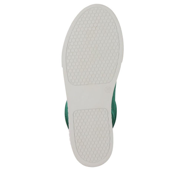 Jones Bootmaker Women's Azura Casual Velvet Trainers - Green