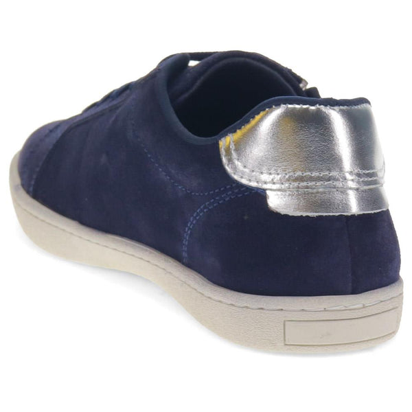 Jones Bootmaker Women's Bambi Leather Trainers - Navy Suede