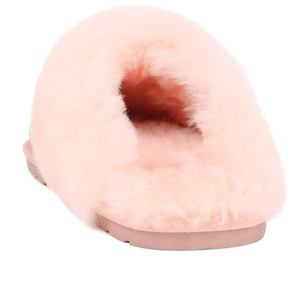 Jones Bootmaker Women's Bella-Rose Sheepskin Mule Slippers - Light Pink