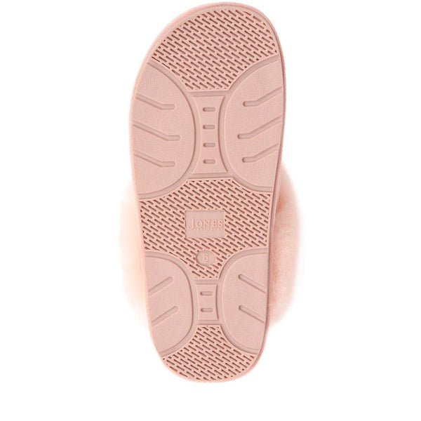 Jones Bootmaker Women's Bella-Rose Sheepskin Mule Slippers - Light Pink