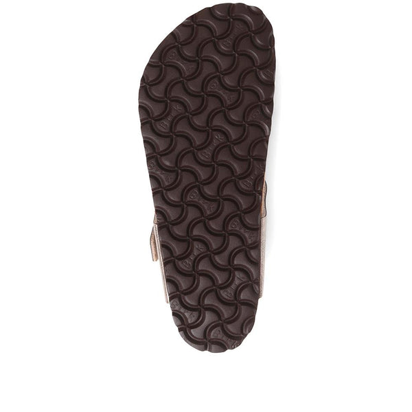 Jones Bootmaker Women's Birkenstock Gizeh Toe Post Sandals - Metallic Beige