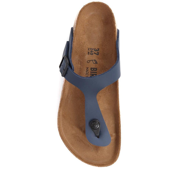 Jones Bootmaker Women's Birkenstock Gizeh Toe Post Sandals - Navy