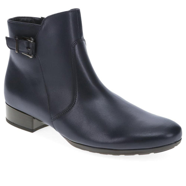 jones bootmaker Women's Bolan Leather Ankle Boots - Navy