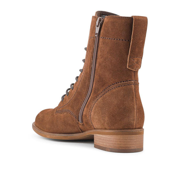 Jones Bootmaker Women's Brite Gabor Leather Slip On Ankle Boots - Tan