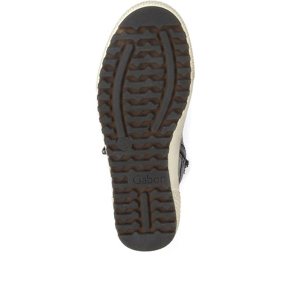 Jones Bootmaker Women's Bulner High Top Leather Trainers - Black Leather