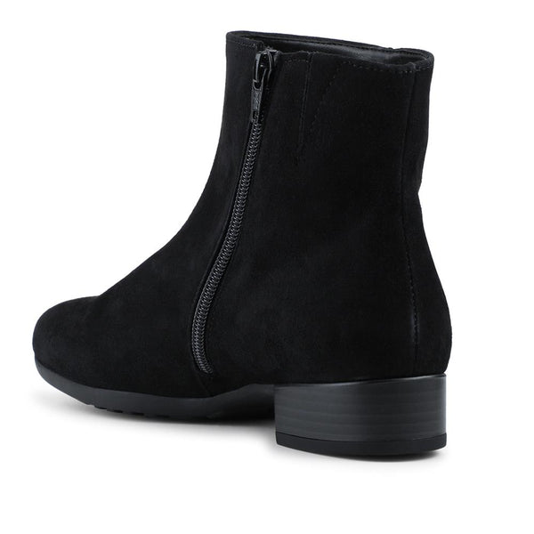 Jones Bootmaker Women's Buzz Gabor Smart Block Heel Leather Ankle Boots - Black