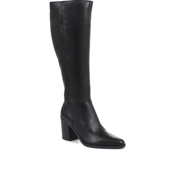 jones bootmaker Women's Cagliari Medium Calf Fit Knee-High Boots - Black