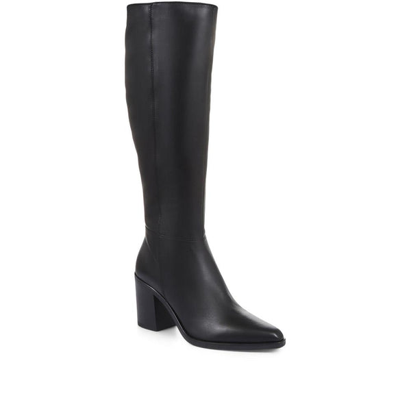 jones bootmaker Women's Cagliari Small Calf Fit Knee High Boots - Black