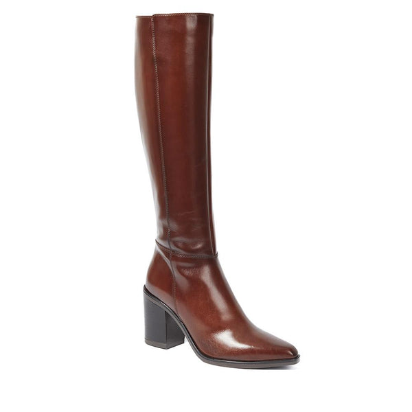 jones bootmaker Women's Cagliari Wide Calf Fit Knee-High Boots - Brown