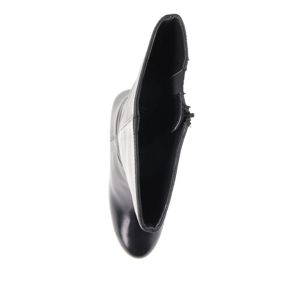 Jones Bootmaker Women's Callee Leather Stiletto Long Boots - Black Leather