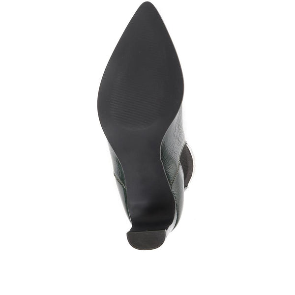 Jones Bootmaker Women's Calliope Heeled Ankle Boots - Green