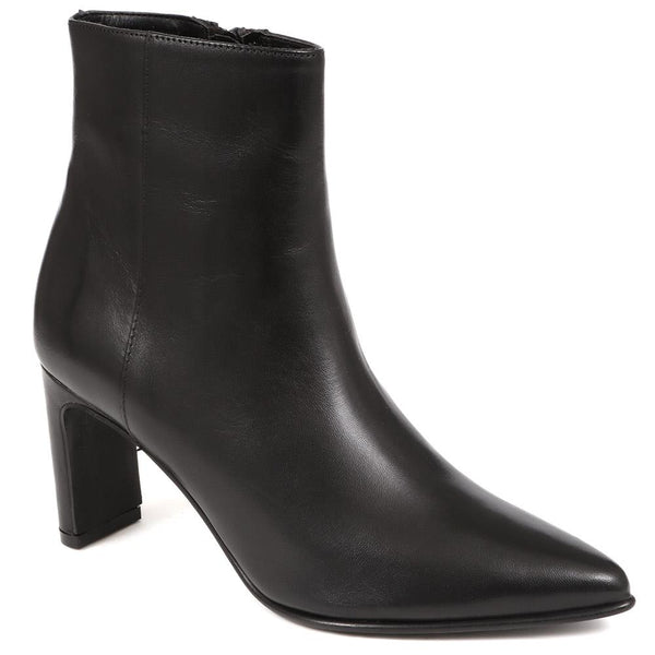 jones bootmaker Women's Capriana Heeled Ankle Boots - Black