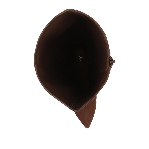 Jones Bootmaker Women's Catia Leather Long Boots - Chocolate Suede