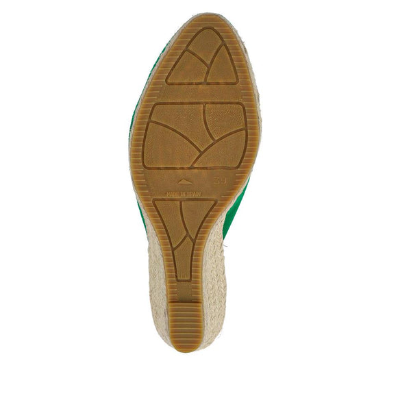 Jones Bootmaker Women's Cedrica Heeled Sandals - Green Suede