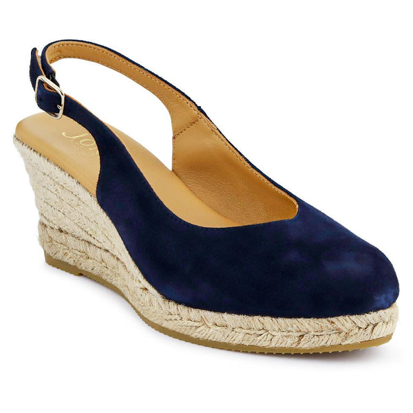 jones bootmaker Women's Cedrica Heeled Sandals - Navy