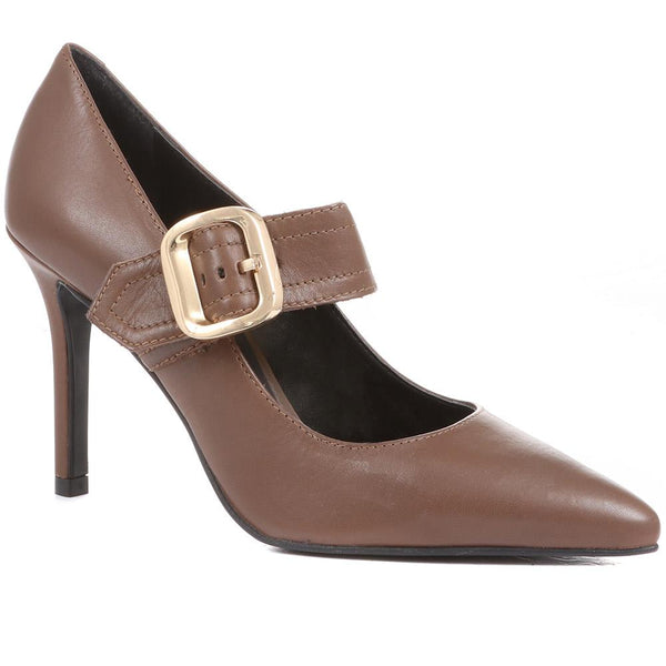 jones bootmaker Women's Charlize Stiletto Mary Janes - Tan