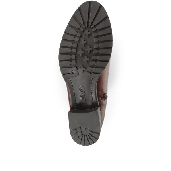 Jones Bootmaker Women's Cinzia Leather Riding Boots - Cognac