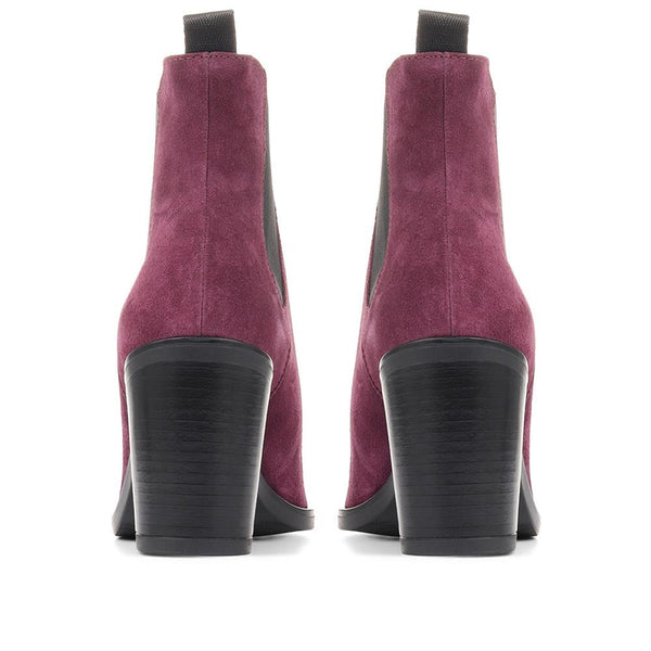Jones Bootmaker Women's Clair Heeled Chelsea Boots - Purple