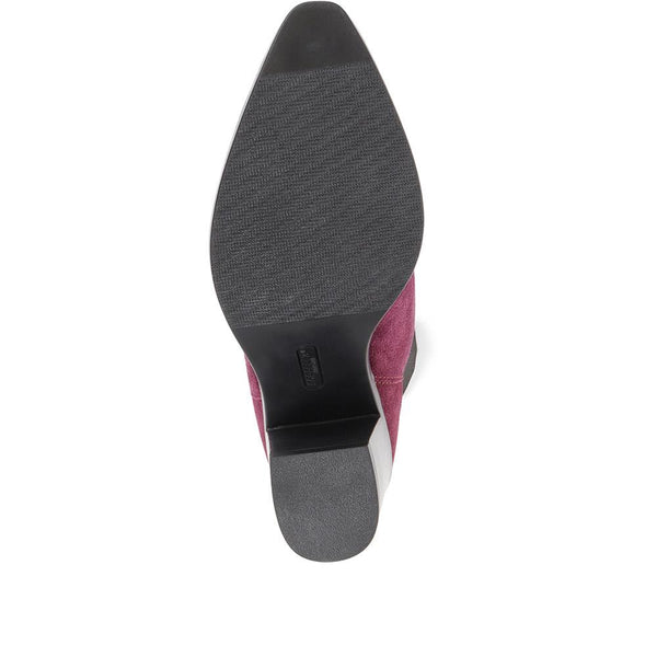 Jones Bootmaker Women's Clair Heeled Chelsea Boots - Purple