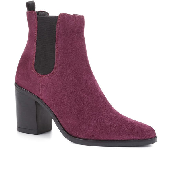 jones bootmaker Women's Clair Heeled Chelsea Boots - Purple