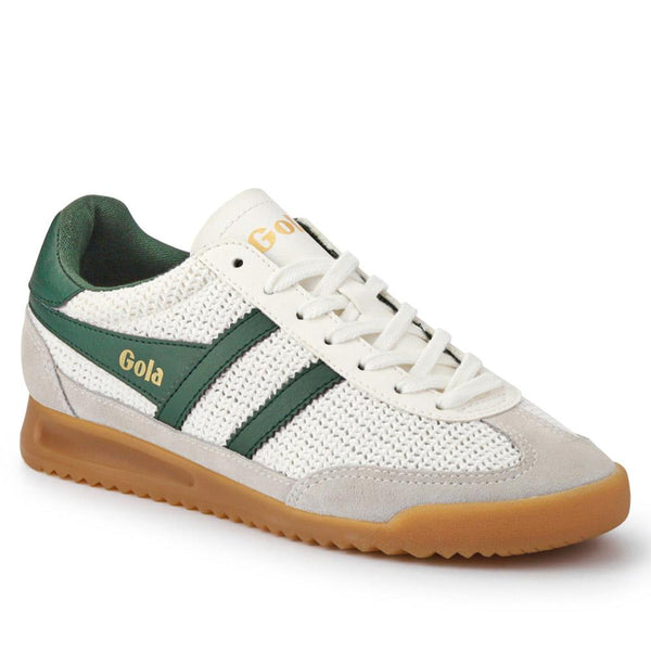 jones bootmaker Women's Classics Women's Tornado Trainers - White-Green