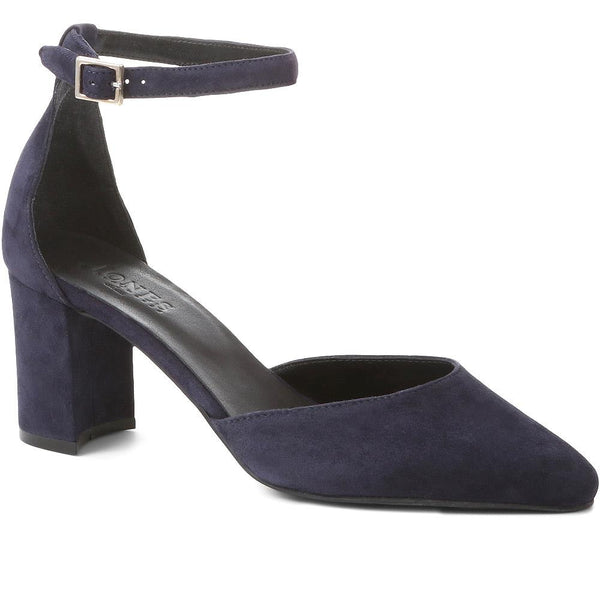jones bootmaker Women's Cloria Heeled Court Shoes - Navy