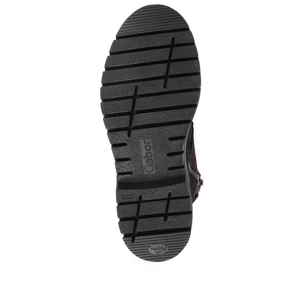 Jones Bootmaker Women's Conference Chunky Leather Ankle Boots - Black